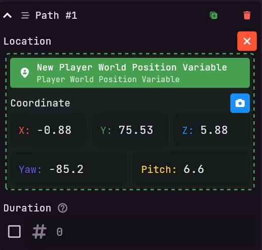 Configuring the dynamic variable